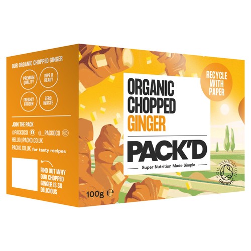 PACK'D Organic Chopped Ginger