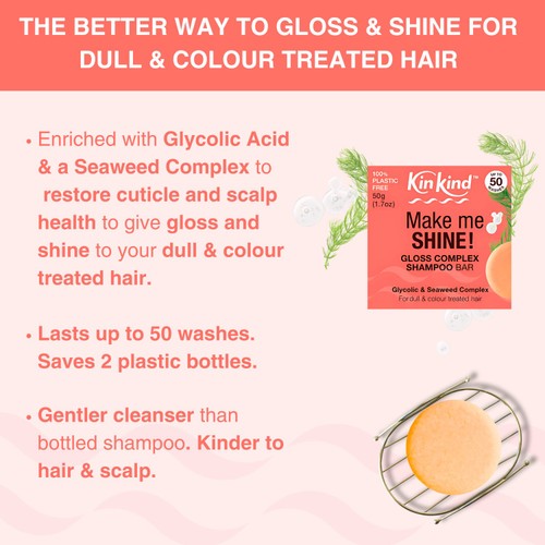 KinKind Make me SHINE! Gloss Complex Shampoo Bar