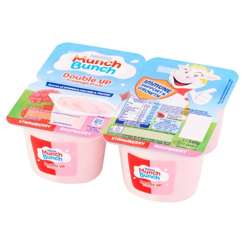 Munch Bunch Double Up Fromage Frais Strawberry & Raspberry 