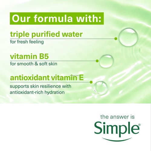 Simple Kind to Skin Micellar Biodegradable Cleansing Wipes