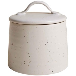 Small Ceramic Storage Jar, Neutral