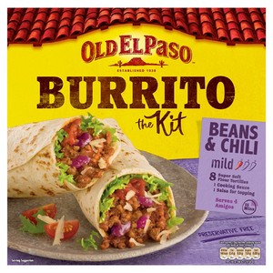Old El Paso Mexican Beans & Beef Chili Mild Burrito Kit
