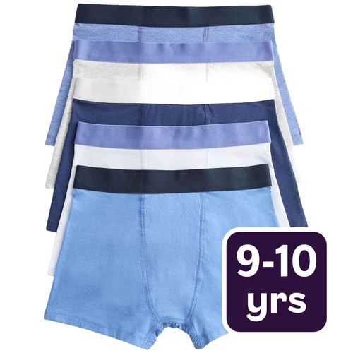 M&S Blue Nautical Trunks, 9-10 Years, Blue Mix