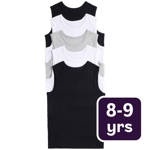 M&S Vests 8-9 Years, Black 