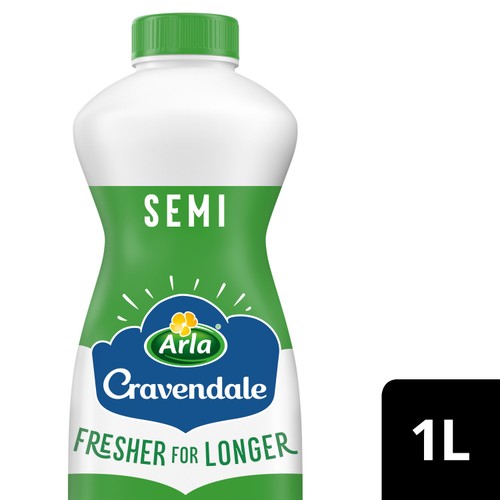 Cravendale Filtered Fresh Semi Skimmed Milk 1L Fresher for Longer