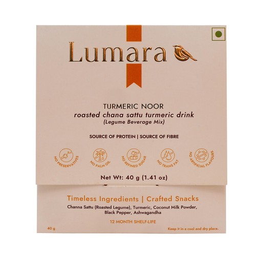 Lumara Turmeric Noor roasted chana sattu turmeric drink