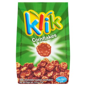 Klik Milk Chocolate Coated Corn Flake Bites