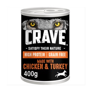 Crave Adult Wet Dog Food Can with Chicken & Turkey in Loaf