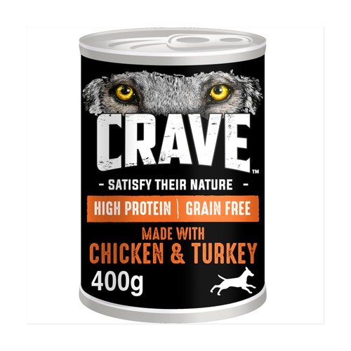 Crave Adult Wet Dog Food Can with Chicken & Turkey in Loaf
