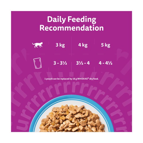 Whiskas 1+ Adult Wet Cat Food Pouches Fish Favourites in Jelly