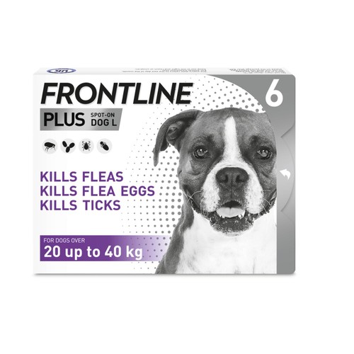 FRONTLINE Plus Flea & Tick Treatment Large Dog 20-40kg