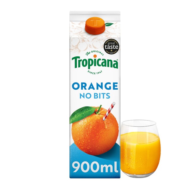 Tropicana Pure Smooth Orange Fruit Juice 900ml