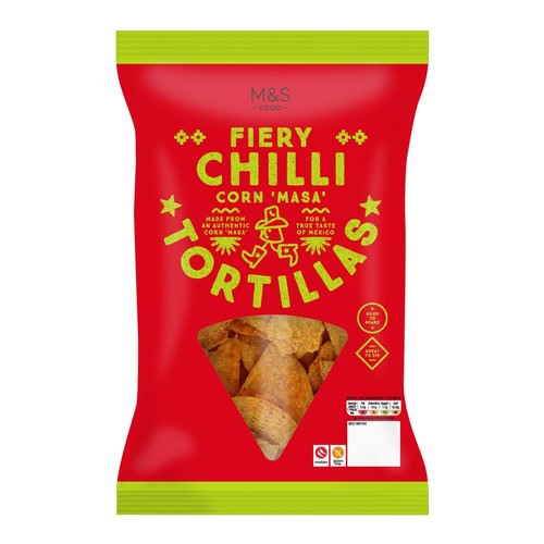 M&S Fiery Chilli Tortilla Chips