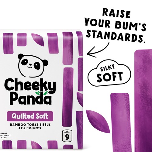 The Cheeky Panda Luxury Quilted Bamboo Toilet Tissue