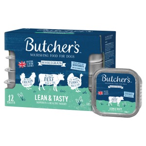 Butcher's Lean & Tasty Low Fat Dog Food Trays 12x150g