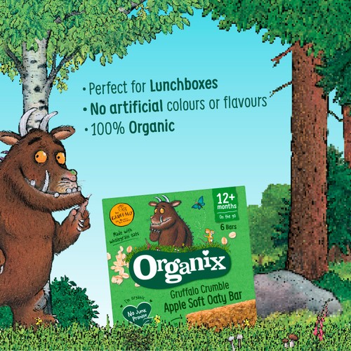 Organix Gruffalo Crumble Apple Soft Oaty Bars 