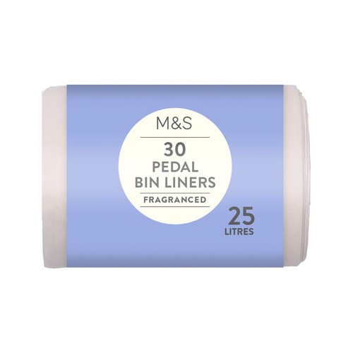 M&S 30 Fragranced Tie Handle 25L Pedal Bin Liners