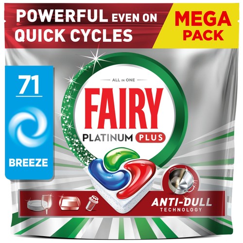 Fairy Platinum Plus Breeze Dishwasher Tablets