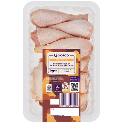 Ocado Free Range British Chicken Thighs & Drumsticks