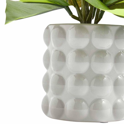 M&S Moss & Sweetpea Artificial Philodendron in Ceramic Pot Green