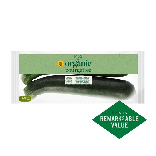 M&S Organic Courgettes