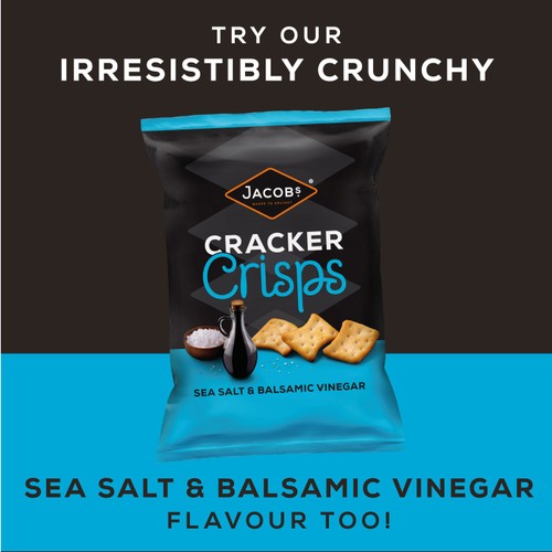 Jacob's Cracker Crisps Sour Cream & Chive Snacks Sharing Bag
