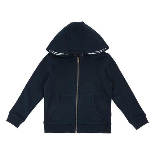 M&S, Boys, Cotton Plain Hoodie, 3-4 Years, Navy