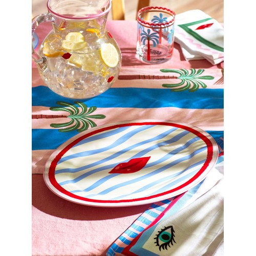 Eleanor Bowmer Electric Coast Lips Serve Platter