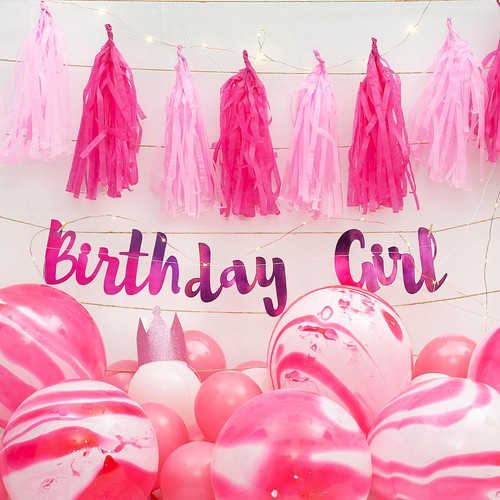 On The Wall Birthday Party Pack, Pink