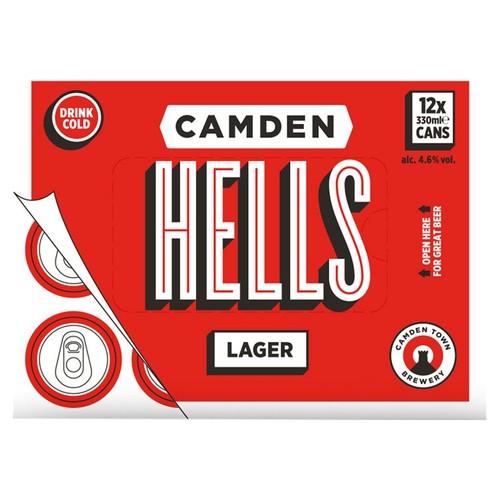 Camden Hells Lager Beer Cans