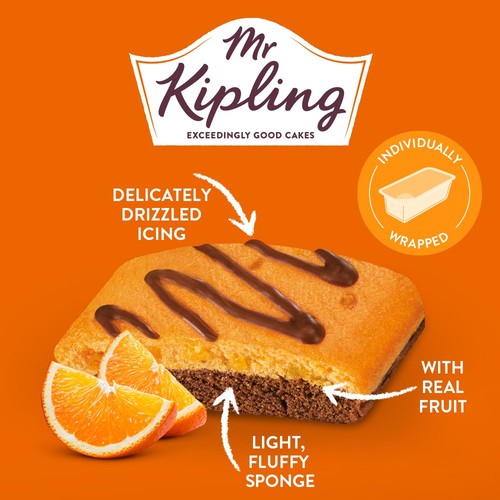 Mr Kipling Choc Orange Lunchbox Slices 
