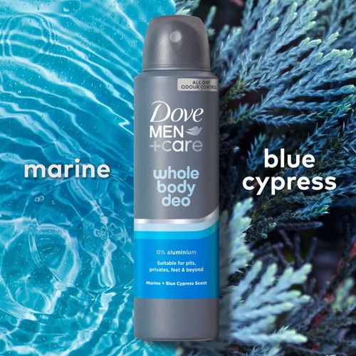 Dove Men+ 48h Whole Body Spray Marine & Blue Cypress