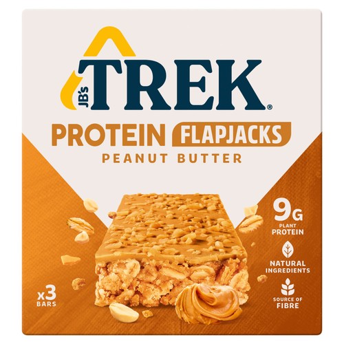 TREK Peanut Butter Protein Flapjacks