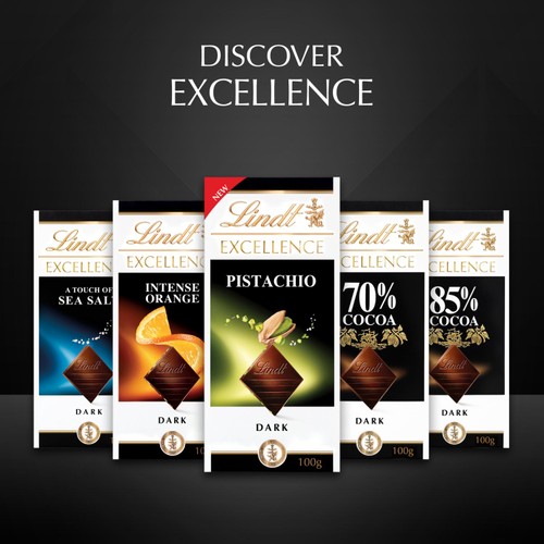 Lindt Excellence Dark Mint Chocolate Bar