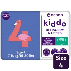 Ocado Kiddo Ultra-Dry Nappies Size 4 (7-14kg)