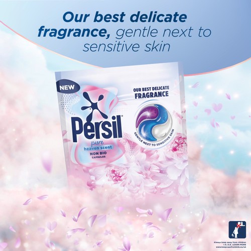 Persil Pure Heaven Scent Washing Capsules Non Bio 54 Washes