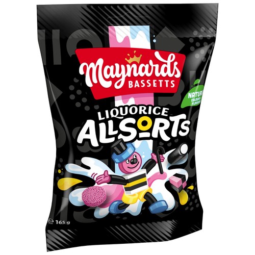 Maynards Bassetts Liquorice Allsorts Sweets Bag