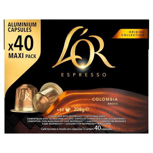 L'OR Espresso Colombia Coffee Pods Intensity 10