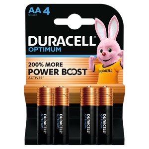 Duracell Optimum AA Batteries - 4 Pack