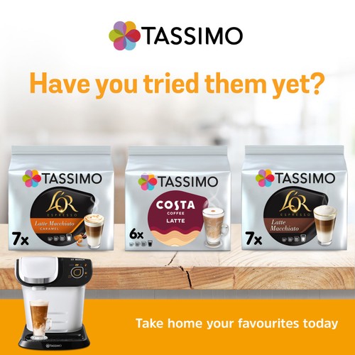 Costa Caramel Tassimo Iced Caramel Latte Pods Capsules Tassimo