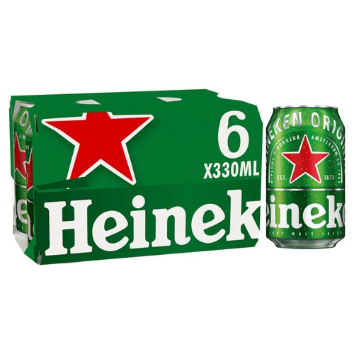 Heineken Lager Beer Cans