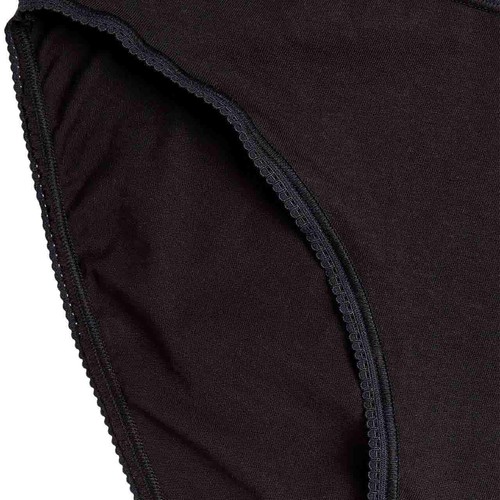 M&S Collection Womens, Pure Cotton Bikini Knickers, Size 14, Black