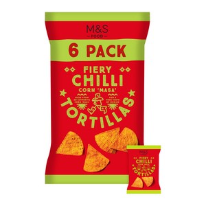 M&S Fiery Chilli Tortilla Chips Multipack