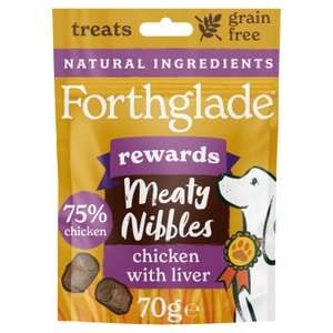 Forthglade Meaty Nibbles Natural Grain-Free Treats Chicken with Liver