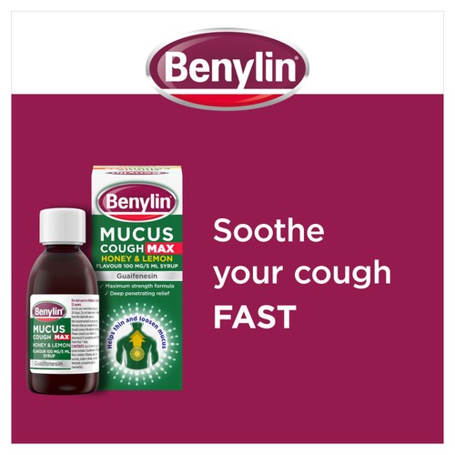 Benylin Mucus Cough Max Syrup - Honey & Lemon