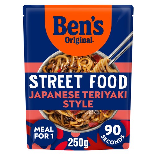 Ben's Original Street Food Microwave Noodles Japanese Teriyaki Style