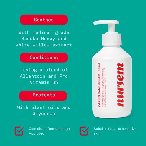 Nursem Caring Hand Cream, Fragrance Free