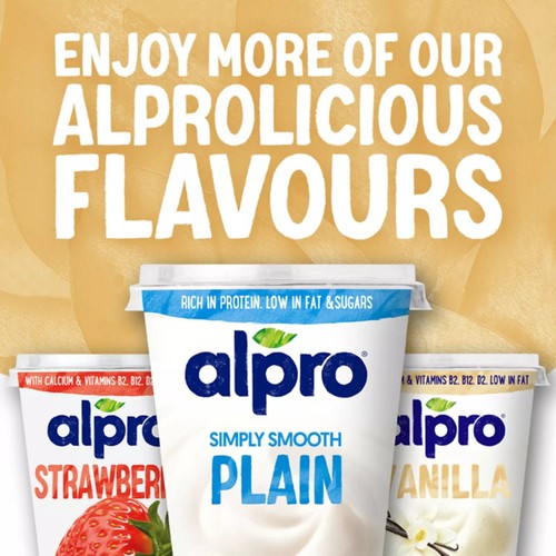 Alpro Vanilla Dairy Free Soya Yoghurt Alternative