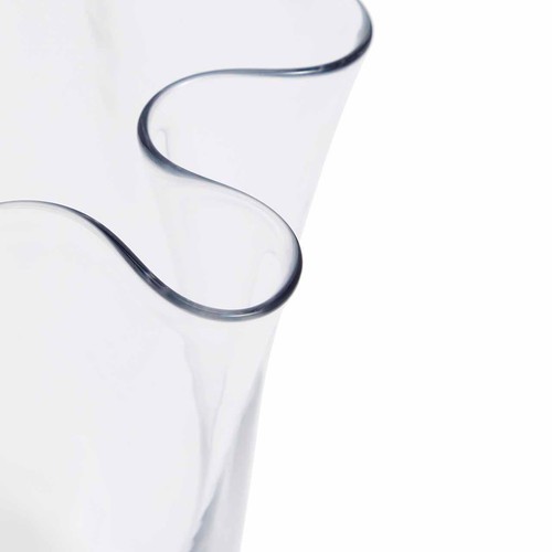 M&S Medium Handkerchief Glass Vase, Clear