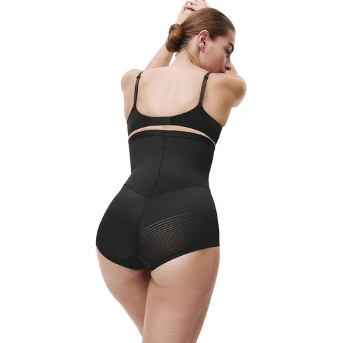 M&S Womens Body Define Firm Control Waist Cincher Knickers, Size 18, Black
